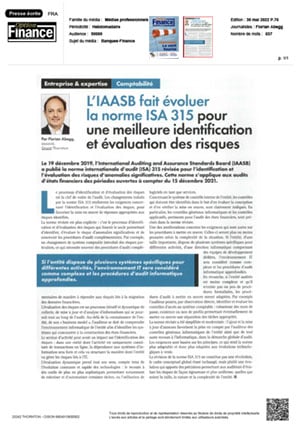 L’IAASB fait évoluer la norme ISA 315