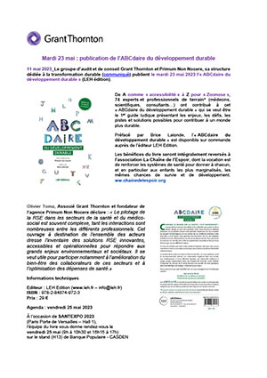 Publication de l’ABCdaire du développement durable