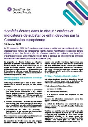 Sociétés écrans dans le viseur