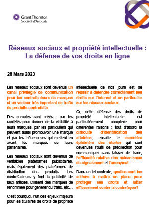 Réseaux sociaux et propriété intellectuelle