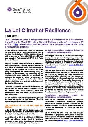 Loi Climat et Résilience