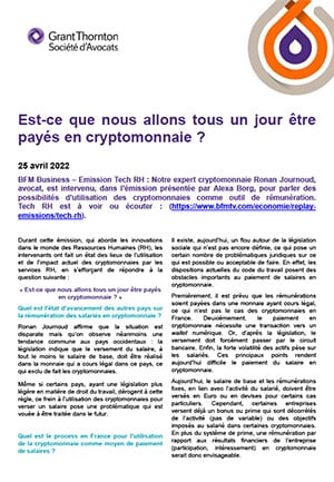 Serons-nous tous un jour payés en cryptomonnaie ?