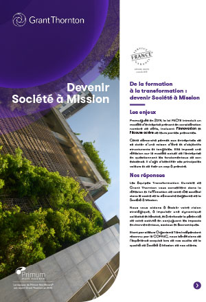 De la formation à la transformation : devenir Société à Mission