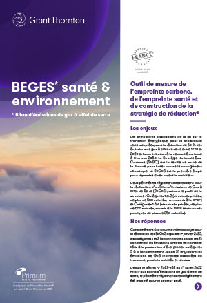 BEGES* santé & environnement